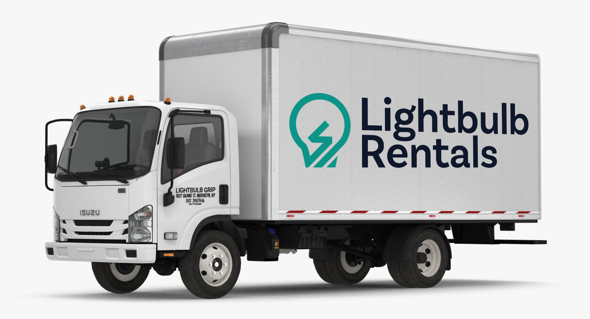 Lightbulb Rentals 16' Box truck with lift gate isuzu NPR